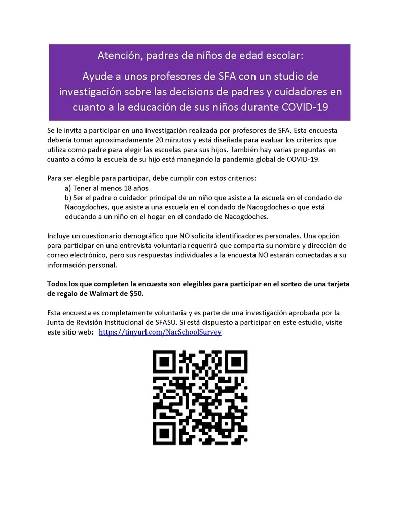 SFA Survey Spanish